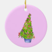 Ornement d'art iris de Noël (Dos)