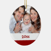 Ornement daté de photo de Noël (Droite)