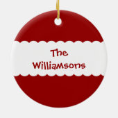 Ornement daté de photo de Noël (Dos)