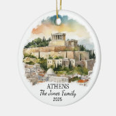 Ornement d'Athènes personnalisé, Grèce Cadeau (Gauche)