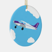 Ornement d'aviation personnalisé violet (Droite)