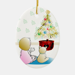 Ornement de attente de Noël de Père Noël