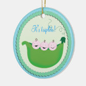 Ornement de baby shower "de pois doux" de garçon (Gauche)