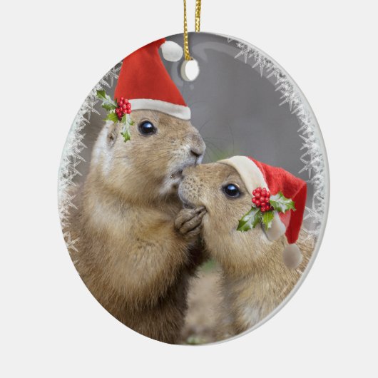 Ornement de baiser de Noël (Gauche)