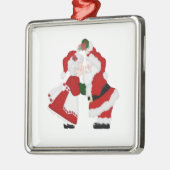 Ornement de baiser de Père Noël et de Mme Clause (Gauche)