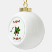 Ornement de bal en céramique de Noël, bougie de No (Droite)