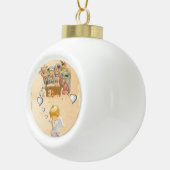 Ornement de bal en céramique de Noël, Jésus Christ (Droite)