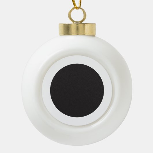 Ornement de bal en céramique (Poinsettia) (Devant)