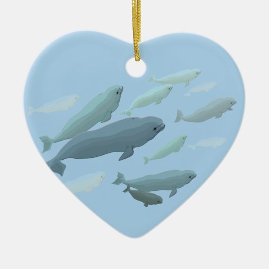 Ornement de baleine personnalisé par ornement de (Devant)