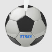 Ornement de balle de soccer personnalisé (devant)
