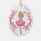 Ornement de ballerine blonde dorée (Droite)