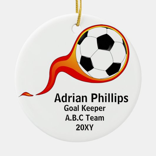 Ornement de ballon de football (Devant)