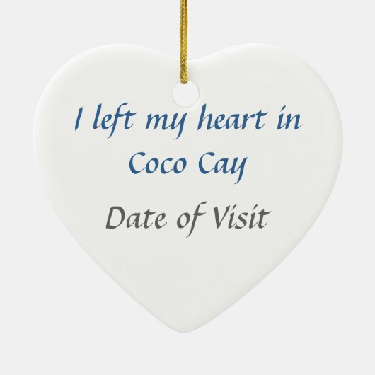 Ornement de banc de sable de Cocos (Dos)