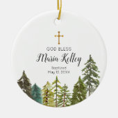 Ornement de baptême d'arbre de pin forestier (Devant)