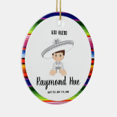 Ornement de baptême de garçon de Charro (Droite)