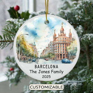 Ornement de Barcelone personnalisé, Espagne