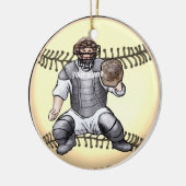 Ornement de baseball Catcher (Gauche)