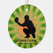 Ornement de baseball personnalisé (Gauche)