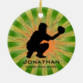 Ornement de baseball personnalisé (Dos)