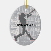 Ornement de baseball personnalisé (Droite)