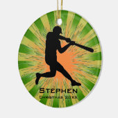 Ornement de baseball personnalisé (Gauche)