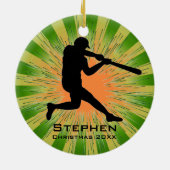 Ornement de baseball personnalisé (Dos)