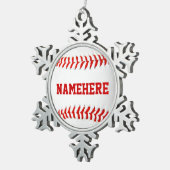 Ornement de baseball personnalisé (Vue impression)