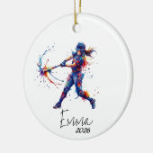 ornement de baseball pour fille, ornement de baseb (Gauche)