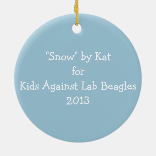 Ornement de beagle (Dos)