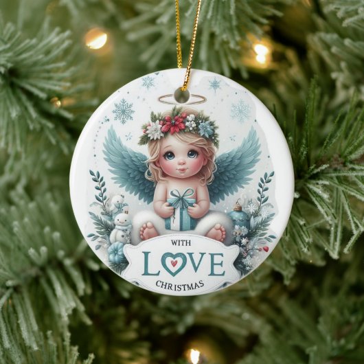 Ornement de bébé ange de Noël (Arbre)
