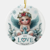 Ornement de bébé ange de Noël (Devant)