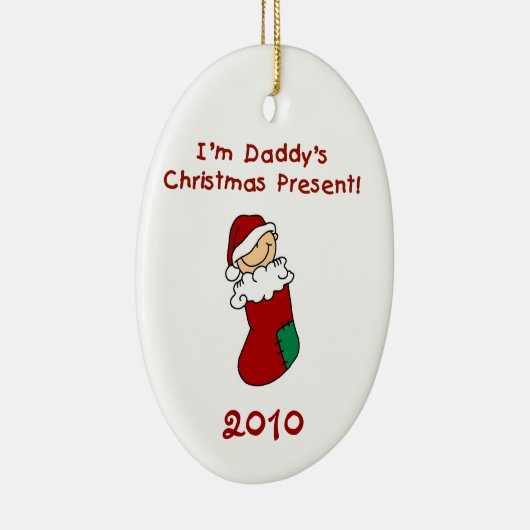 Ornement de bébé du cadeau de Noël du papa (Droite)
