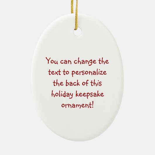 Ornement de bébé du cadeau de Noël du papa (Dos)