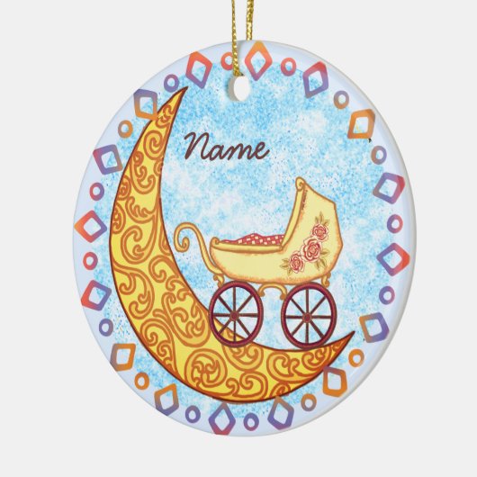 Ornement de bébé lune (Gauche)