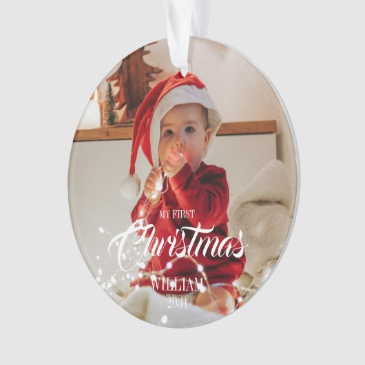 Ornement de bébé - Mon premier Noël (devant)