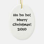 Ornement de Bell du père noël et de Noël (Dos)