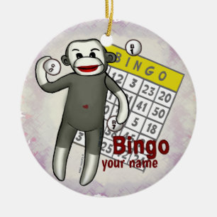 Ornement de Bingo de singe de choc