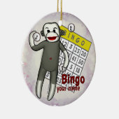 Ornement de bingo singe chaussette (Droite)