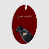Ornement de Blackbird à ailes rouges (devant)