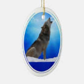 Ornement de blanc d'hurlement de loup (Droite)