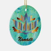 Ornement de bleu de Namaste Lotus (Droite)