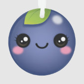 Ornement de bleuets Kawaii (dos)