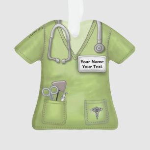 Ornement de blouses médicales Green Nurse