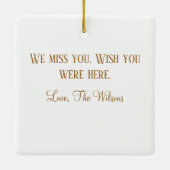 Ornement de Bon thanksgiving Floral Citrouille bla (Dos)