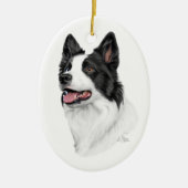Ornement de border collie (Devant)