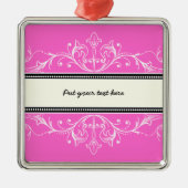 Ornement de bordure rose blanc (Devant)