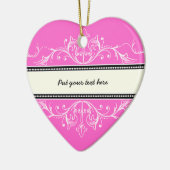 Ornement de bordure rose blanc (Gauche)