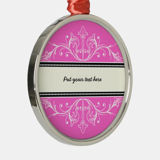 Ornement de bordure rose blanc (Droite)