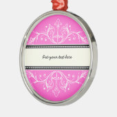 Ornement de bordure rose blanc (Gauche)