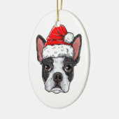 Ornement de Boston Terrier Lover | Christmas Tree (Gauche)